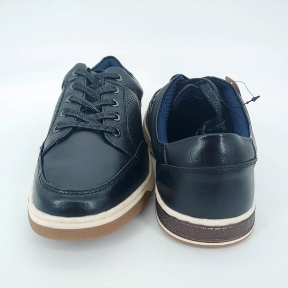 Vostey Milan Mens Sneakers‎ Black B81Q16A Low Top Lace Up 7M New - Picture 3 of 11